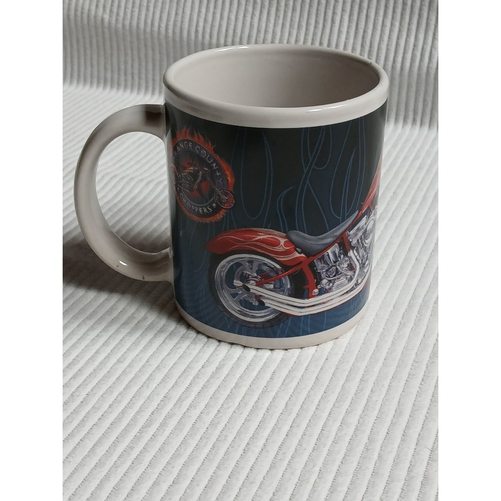Orange County Choppers OCC Motorcycle Coffee Mug 2004 Houston Harvest
